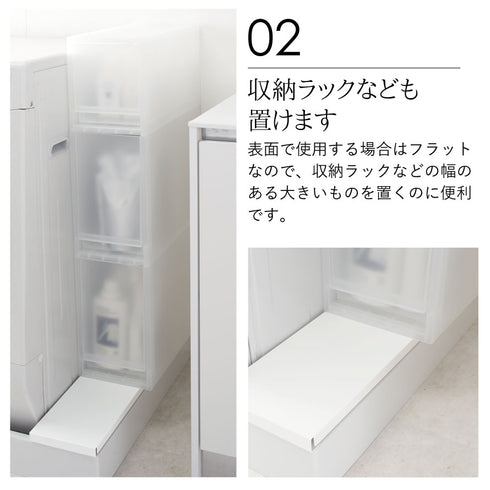 Plate 洗濯機防水パン上ラック プレート ホワイト.|s3